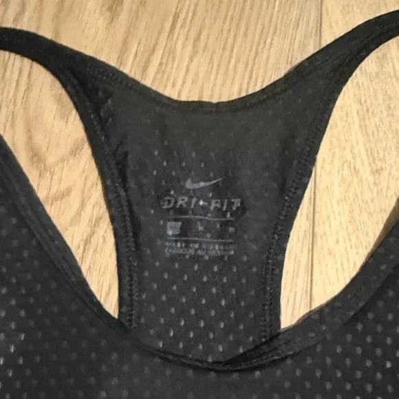 Nike Black Racerback Performance Tank Tops - Set of 2 - Picture 6 of 6